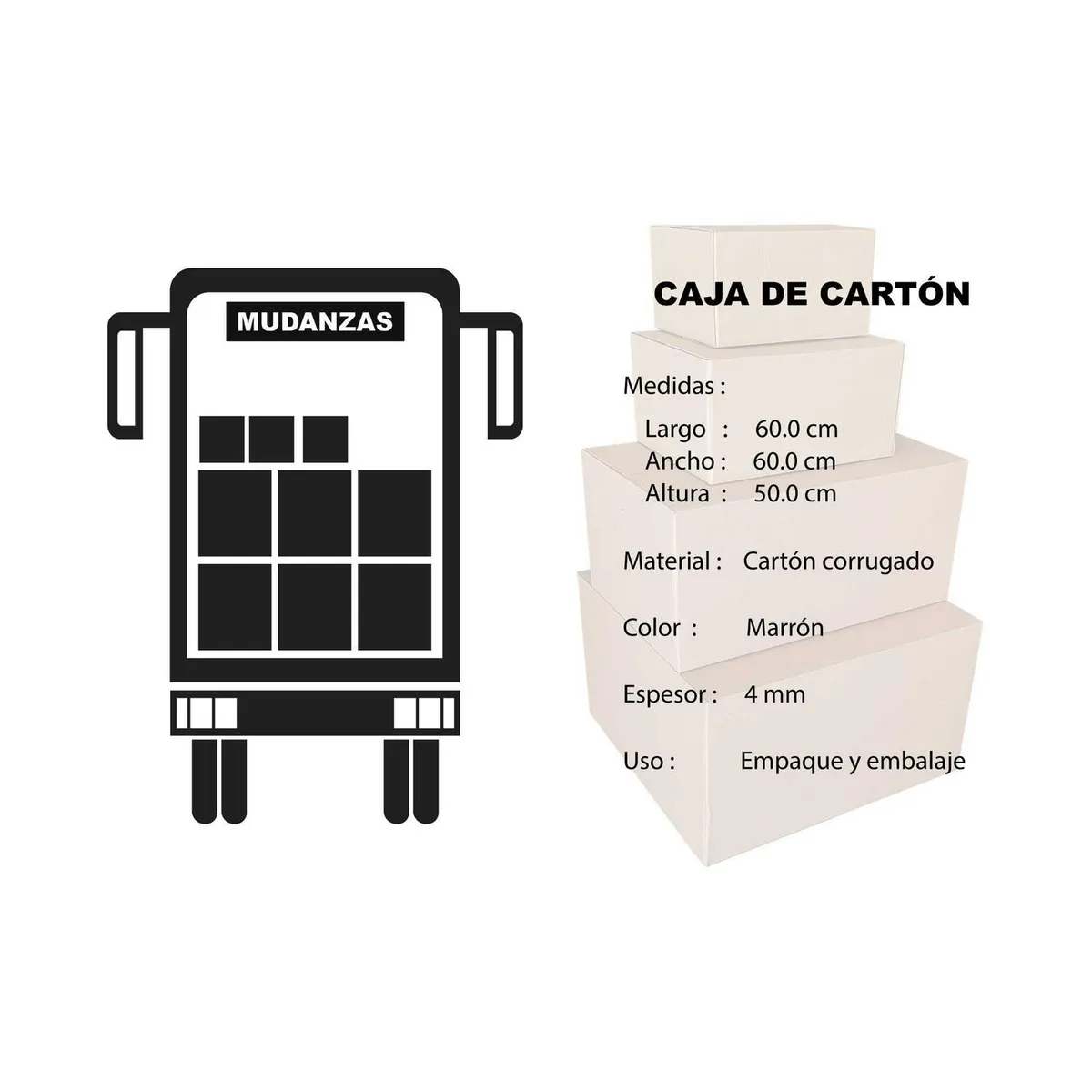 Caja Cartón 60X60X50CM SOD, marca  - Foto 2