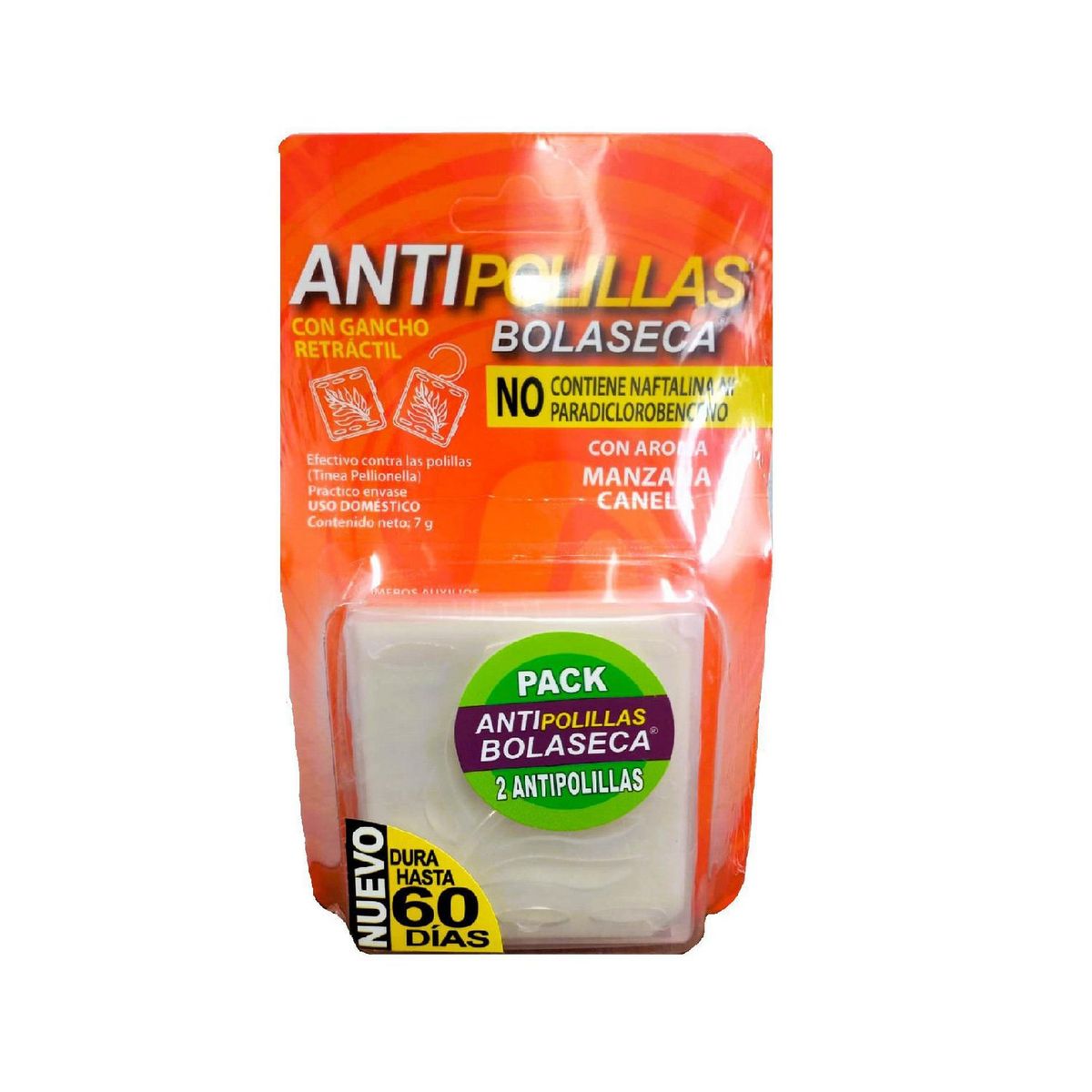 BOLASECA - Duo Antipolilla  Manzana Canela