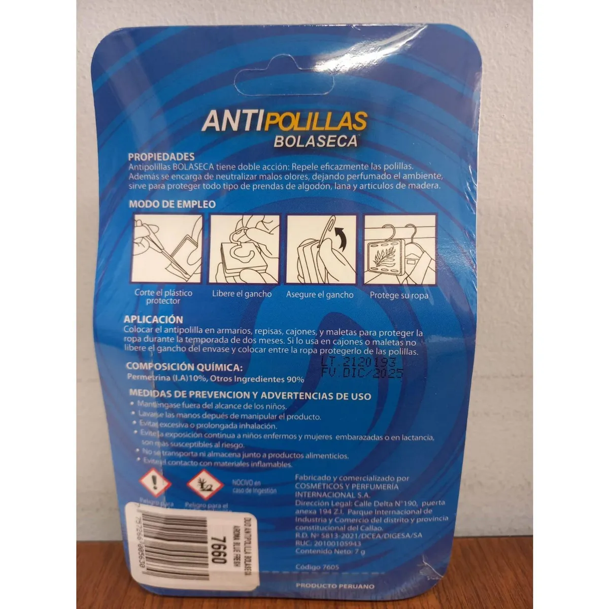 BOLASECA - Duo Antipolilla Blue Fresh
