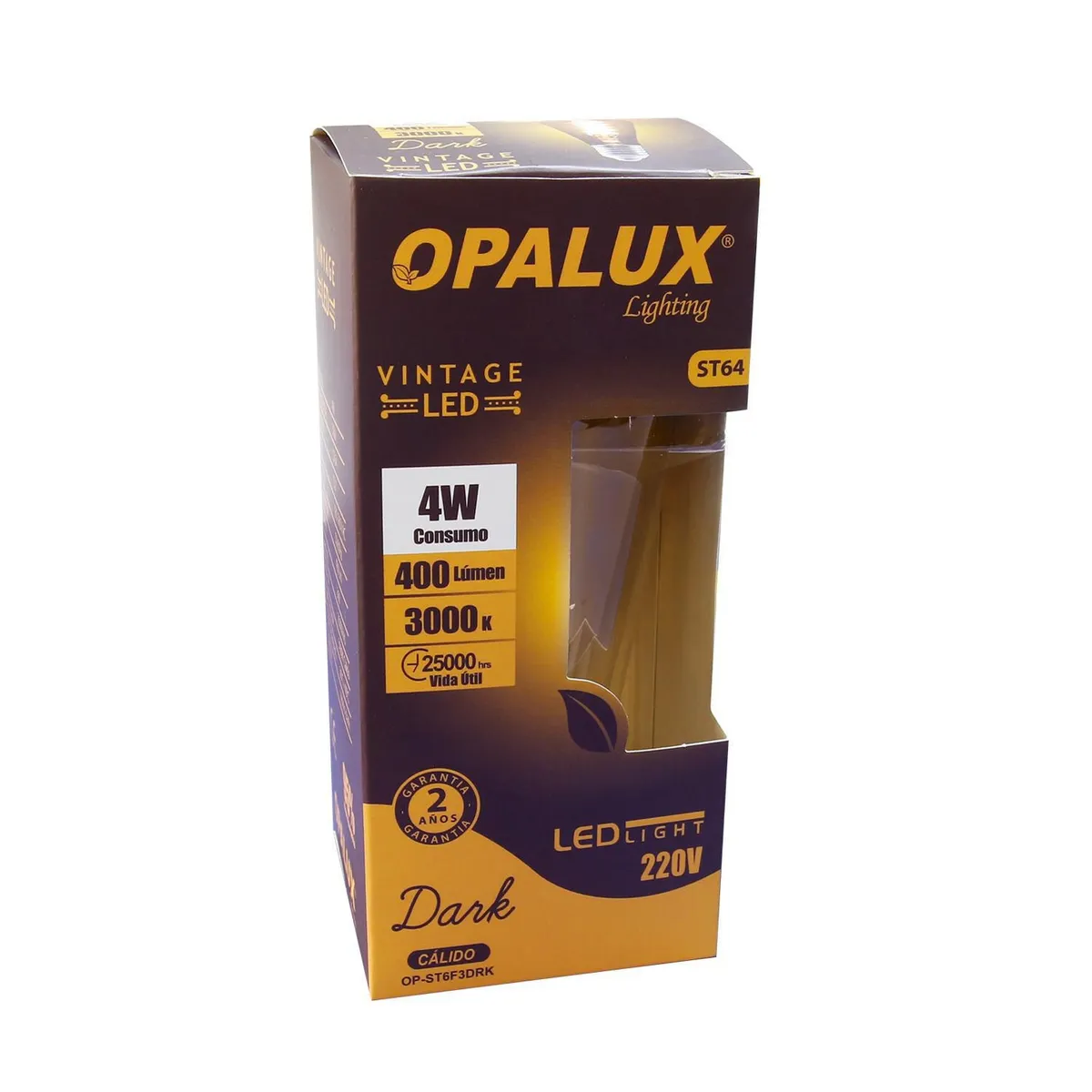 OPALUX - Foco Vintage ST64 Oscuro 4W