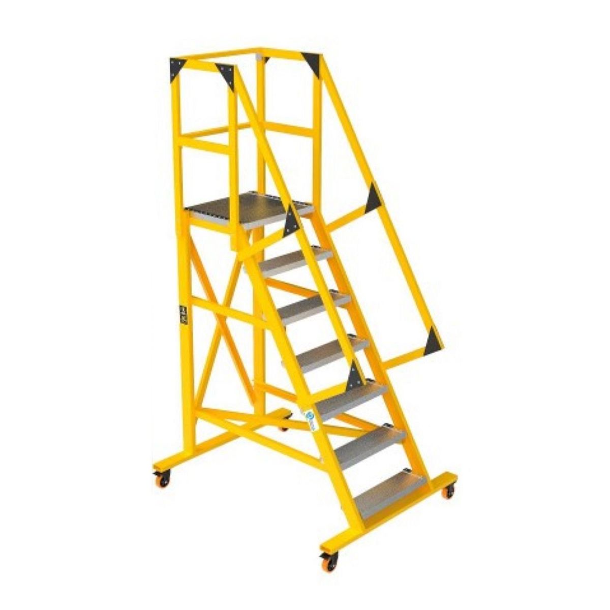  - Escalera Tipo Avión 7 Pasos Fibra de Vidrio 2.65m