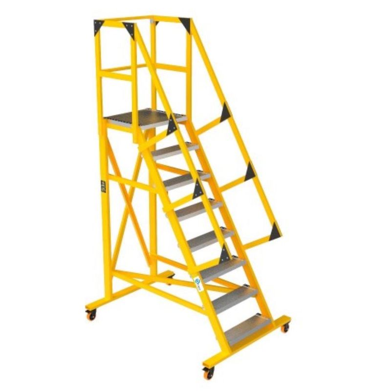  - Escalera Tipo Avión 8 Pasos Fibra de Vidrio 2.90m