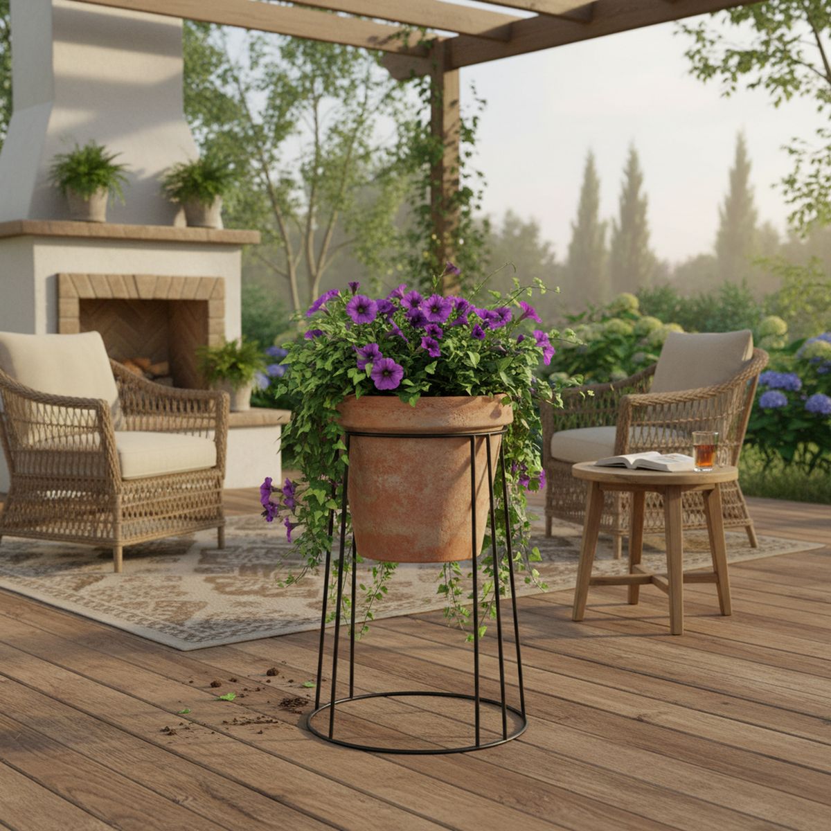 GENERICO - Portamacetas de Pie Round 55cm