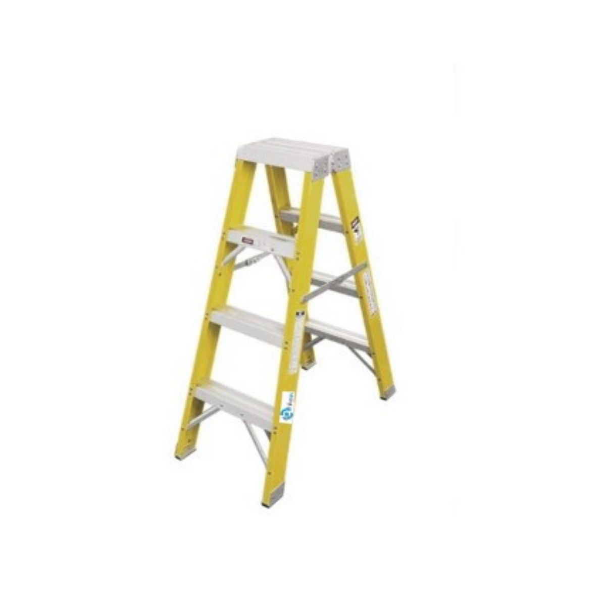  - Escalera Tijra Doble Ascenso 4 Pasos Fibra de Vidrio 1.22m