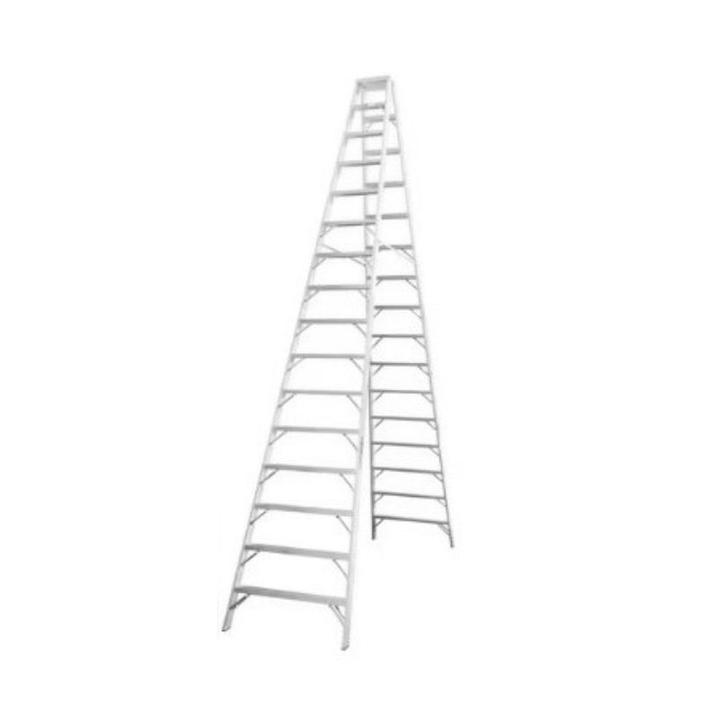 - Escalera Tijera Doble Ascenso 16 Pasos Aluminio 4.88m