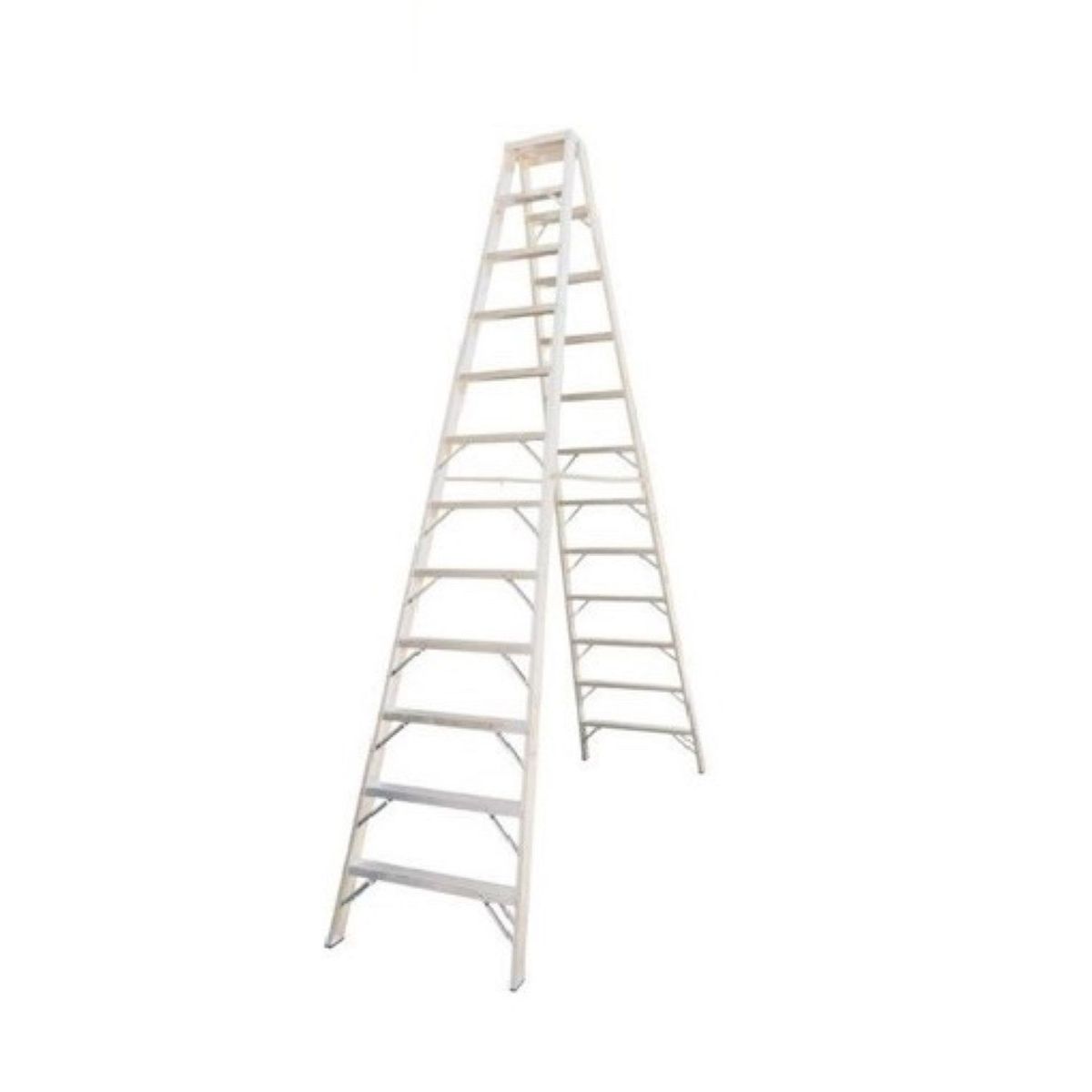  - Escalera Tijera Doble Ascenso 12 Pasos Aluminio 3.66m