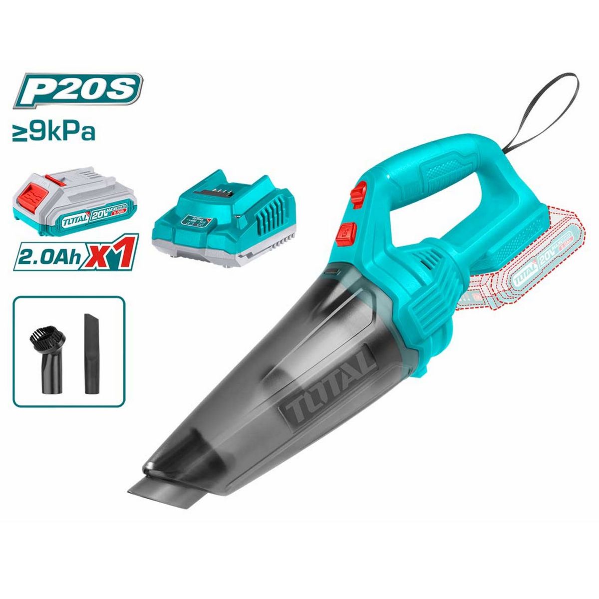  - Aspiradora a Batería 20V - BAT/CAR - TVLI20126