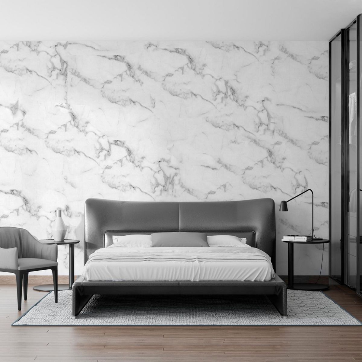 DECOKASA - Panel SPC Blanco Marmolizado 244x122cm 5mm para Pared