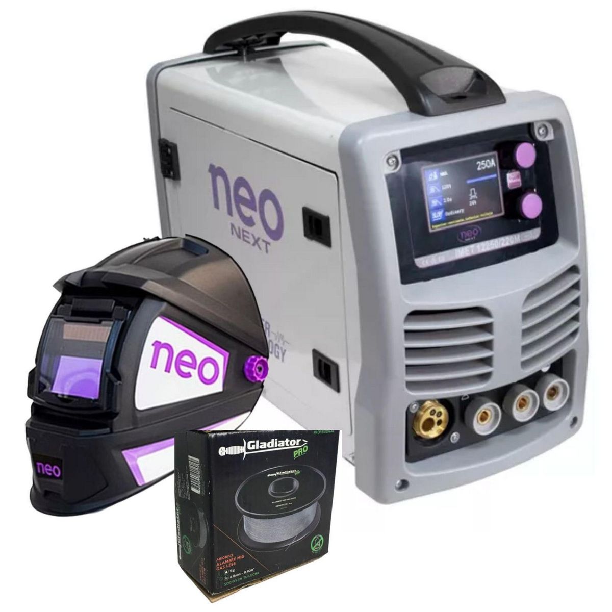 NEO - Soldadora Inverter 250amp Sira Multiprocesos 6 En 1 NEO