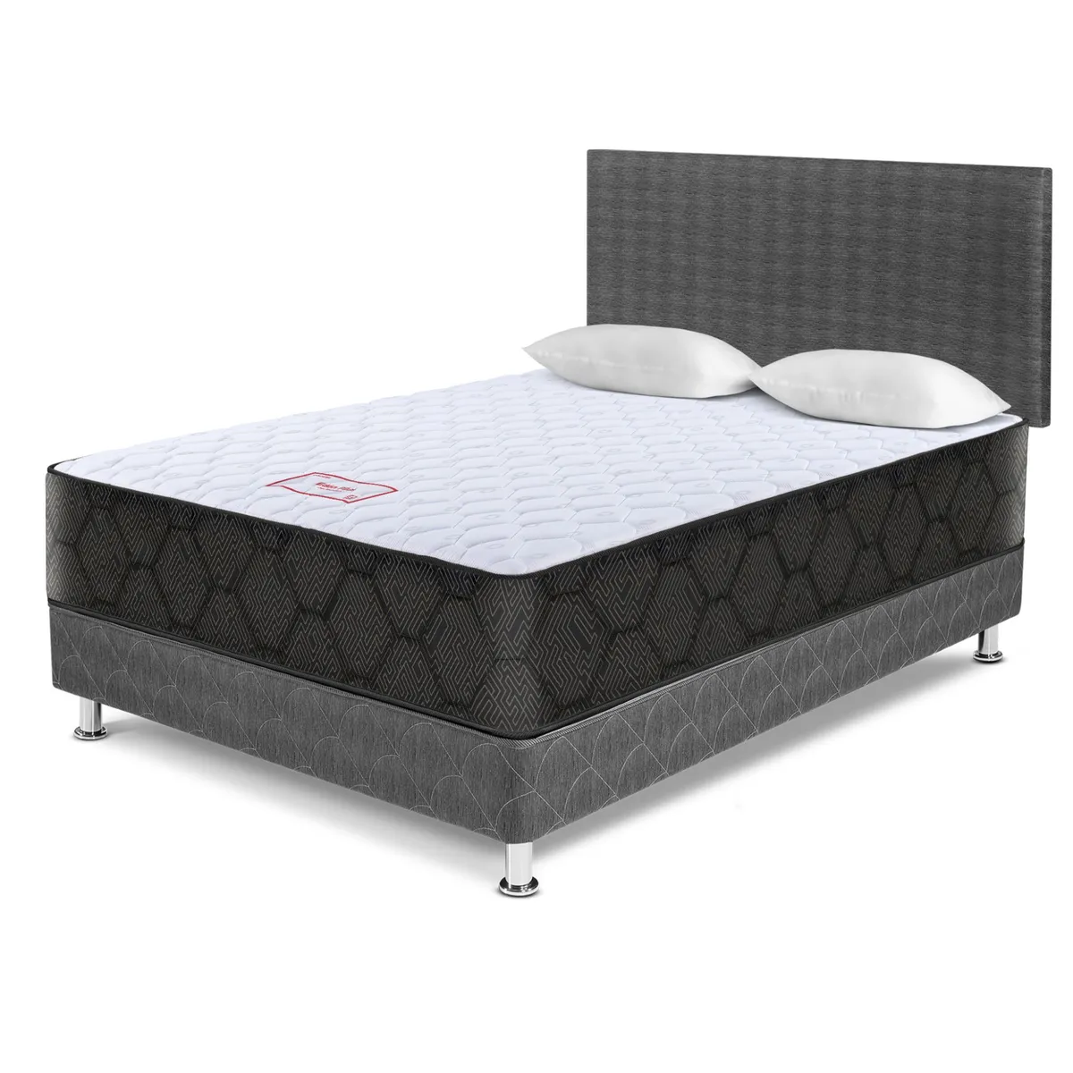 PARAISO - Dormitorio 2 Plazas Edén + 2 Almohadas + Protector + Sofá Cama