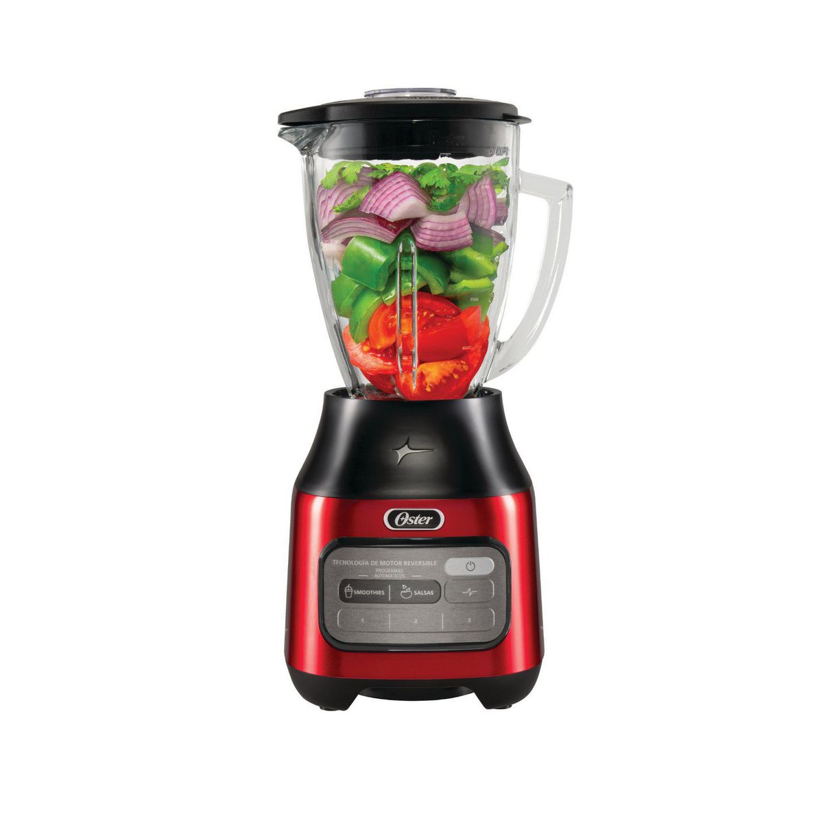 OSTER - Licuadora Oster 1.5L 3 Velocidades BLSTPEG-CRT Rojo