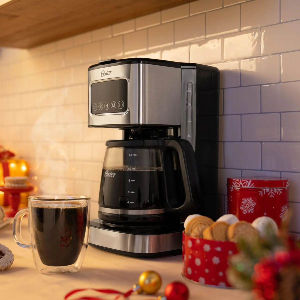 OSTER - Cafetera Eléctrica Oster 12 Tazas BVSTDCSC4403SS-053