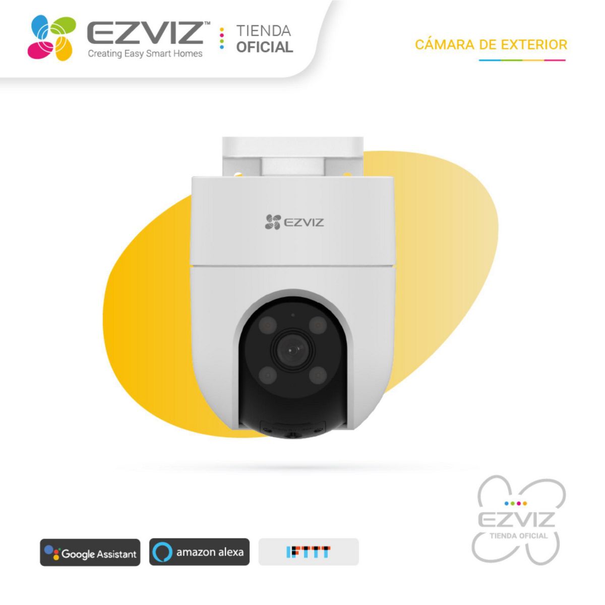 EZVIZ - Camara Wifi Ezviz H8C Domo Color Full HD Vista 360 Exterior