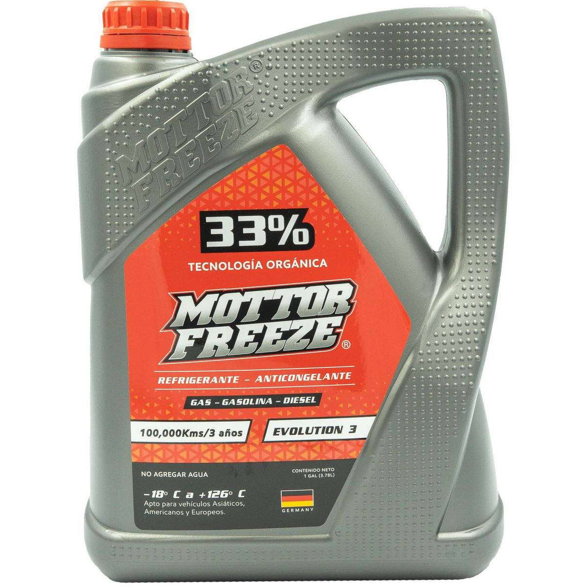  - Refrigerante Anticongelante Mottor Freeze 33% Tecnología Orgánica Galonera X 1 Gal