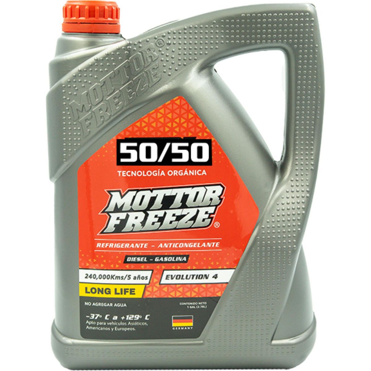  - Refrigerante Anticongelante Mottor Freeze 50/50 Gas Tecnología Orgánica Galonera X 1 Gal