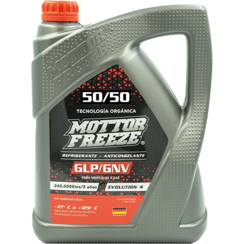  - Refrigerante Anticongelante Mottor Freeze 50/50 Tecnología Orgánica Galonera X 1 GAL