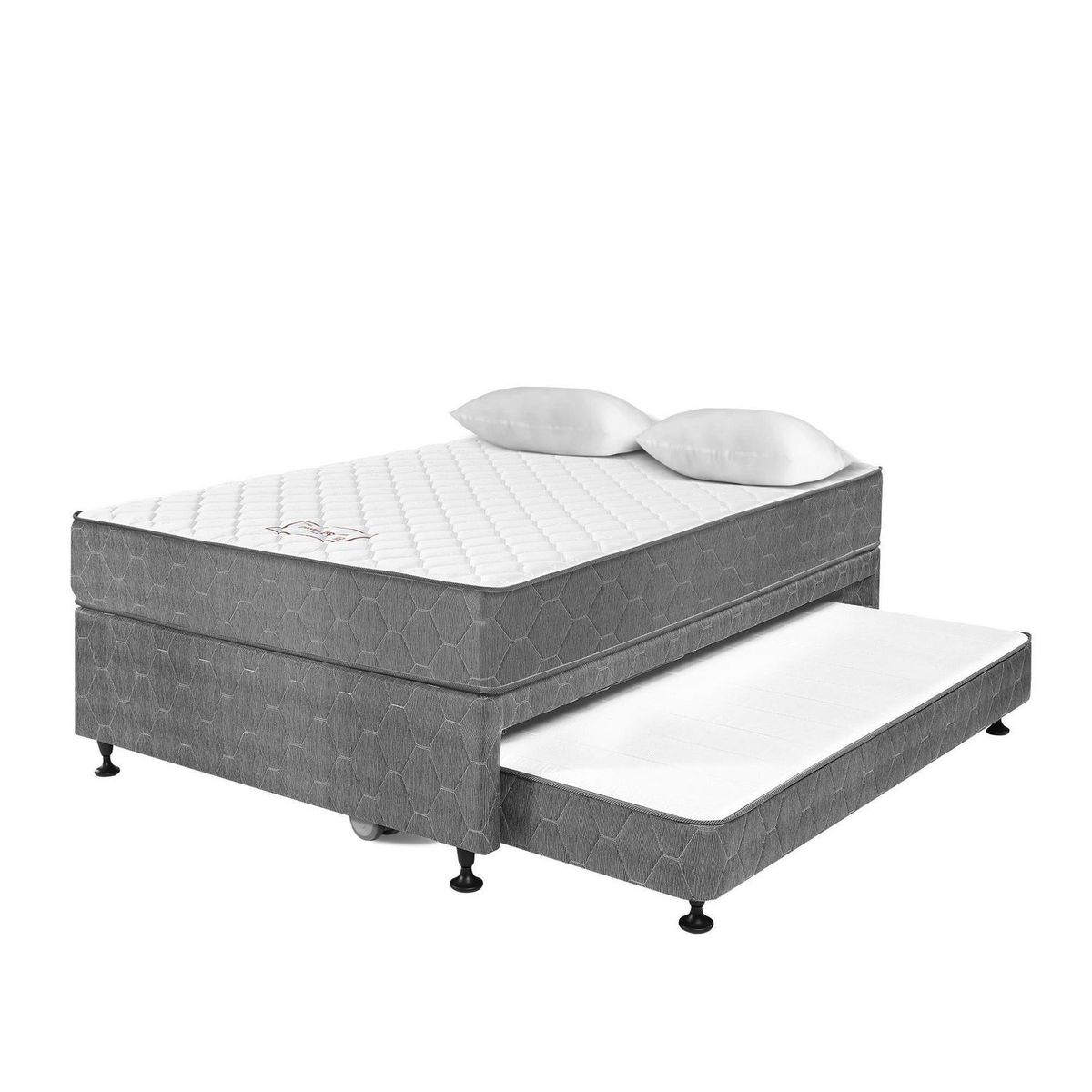 PARAISO - Cama Diván 2 Plazas + 2 Almohadas + Protector