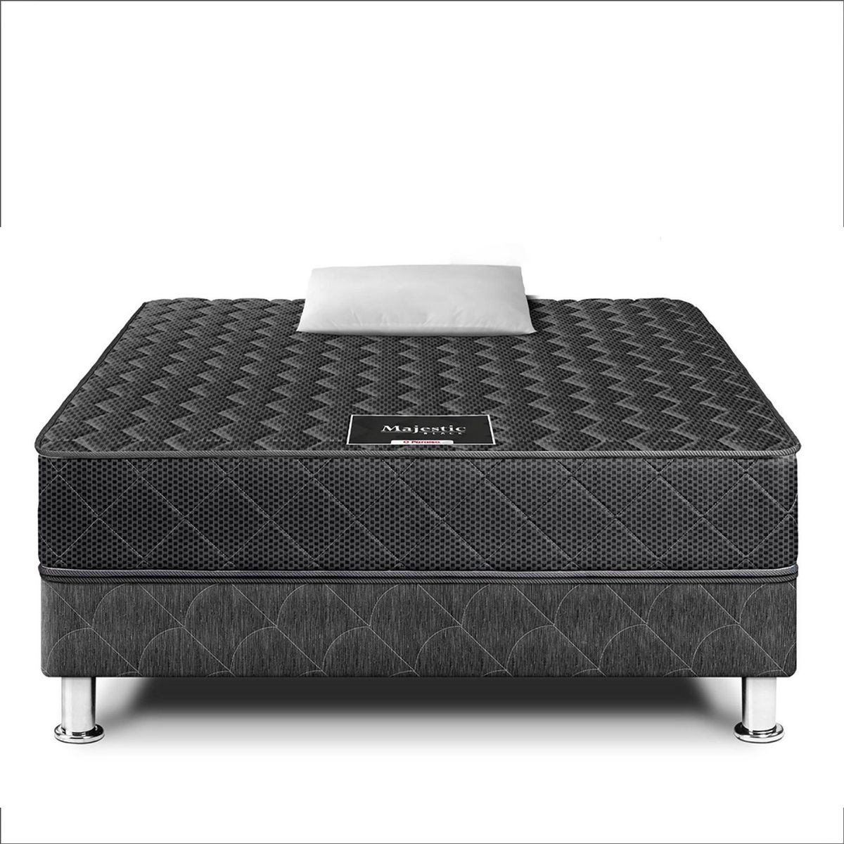 PARAISO - Cama Paraíso Majestic 1.5 Plazas + Almohada + Protector