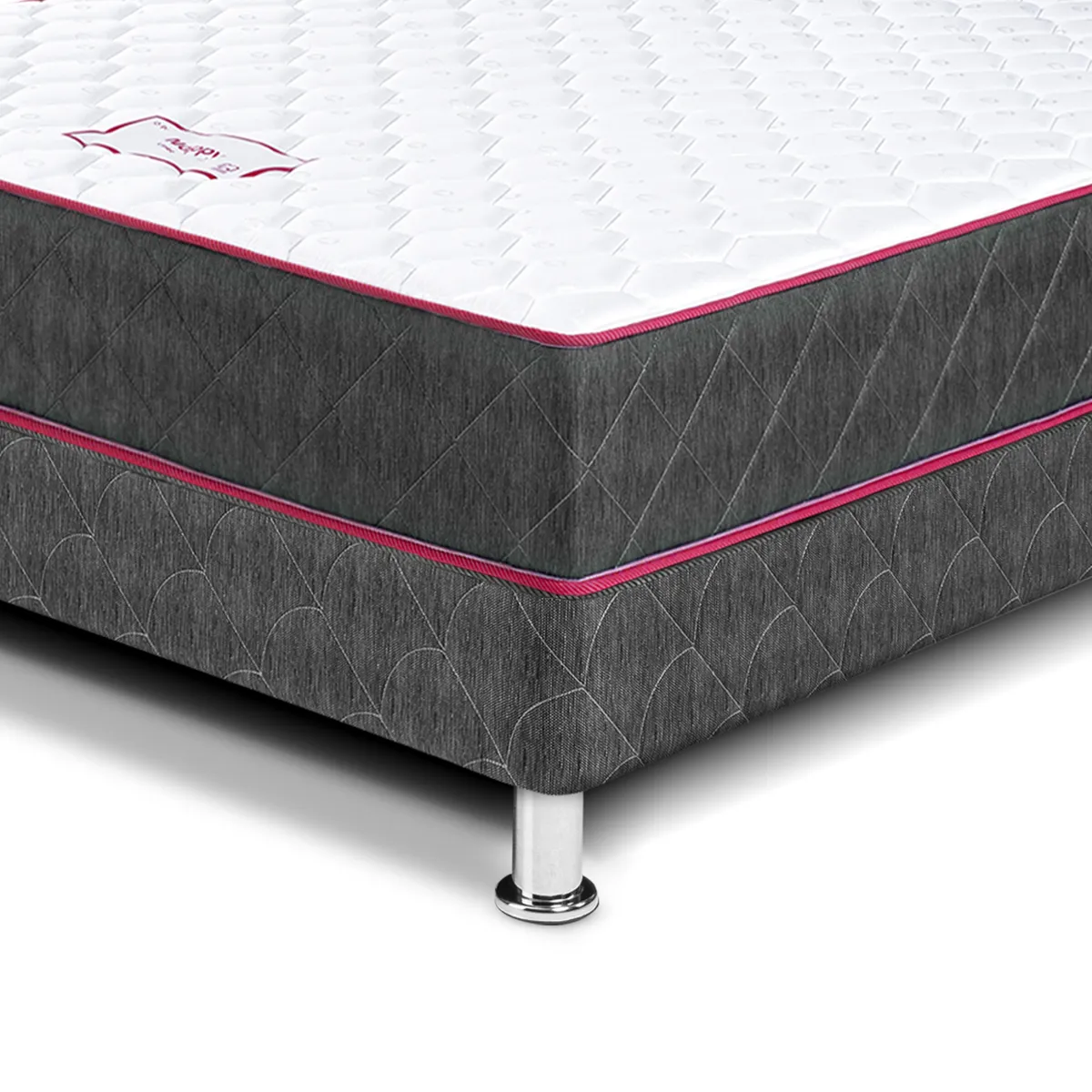 PARAISO - Cama Nappy 2 Plazas + 2 Almohadas + Protector