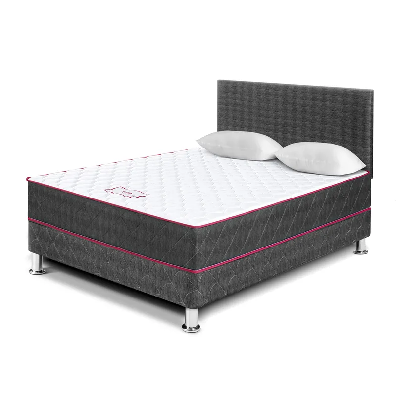 PARAISO - Dormitorio Nappy 2 Plazas + 2 Almohadas + Protector