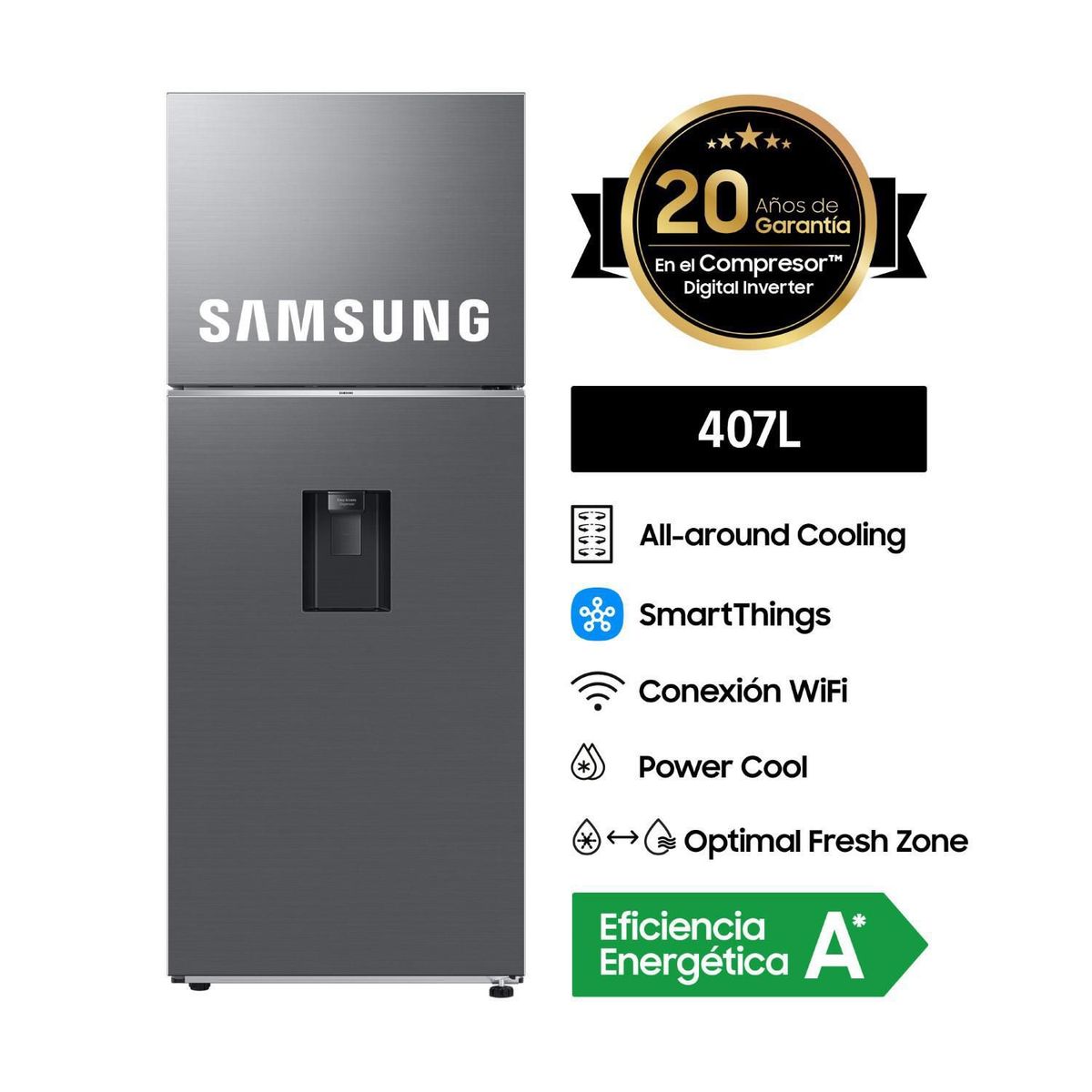 SAMSUNG - Refrigeradora Samsung Rt42Dg6730S9Pe 407 L
