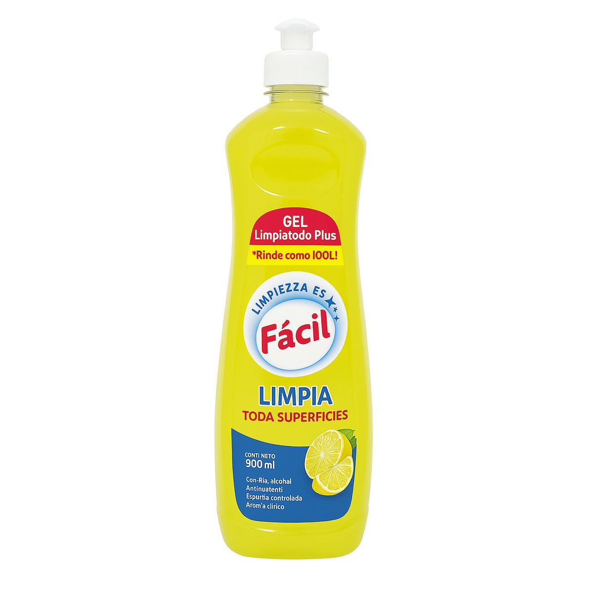GENERICO - Limpiatodo Facil Limón 900 Ml