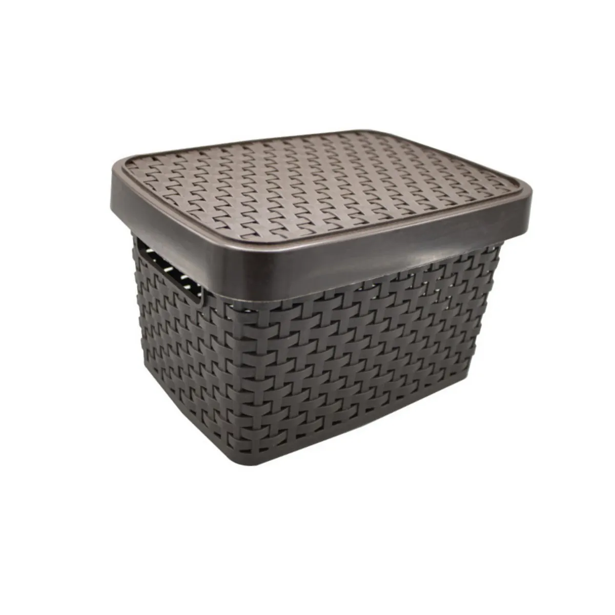 DURAPLAST - Cesto Rattan N3 con Tapa 10L Duraplast