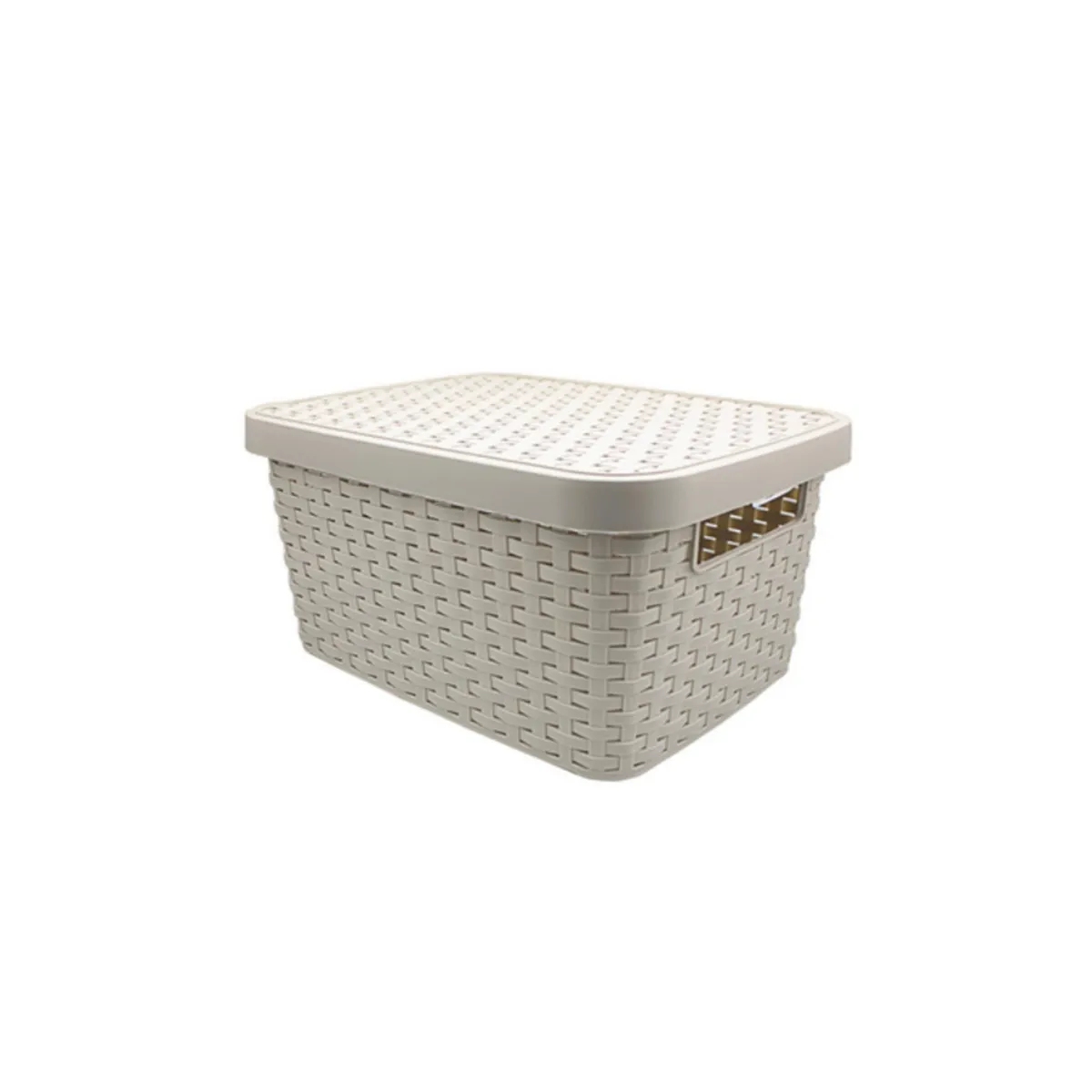 DURAPLAST - Cesto Rattan con Tapa N1 4.5lt