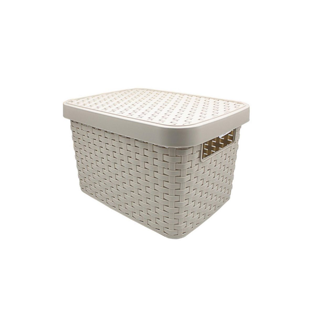 DURAPLAST - Cesto Rattan con Tapa N2 6.5lt
