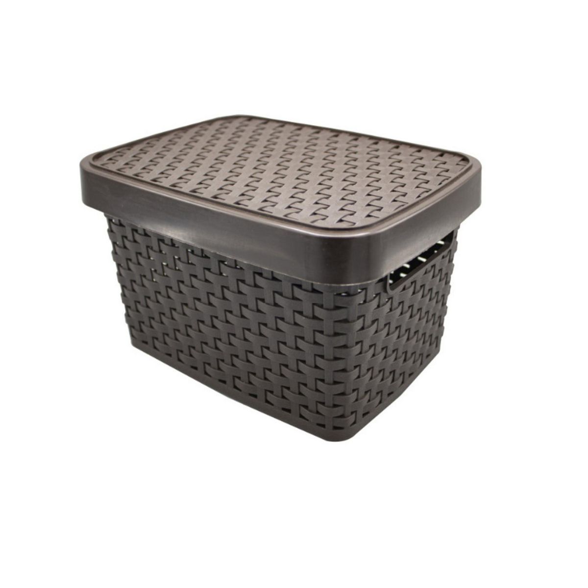 DURAPLAST - Cesto Rattan con Tapa N2 6.5lt