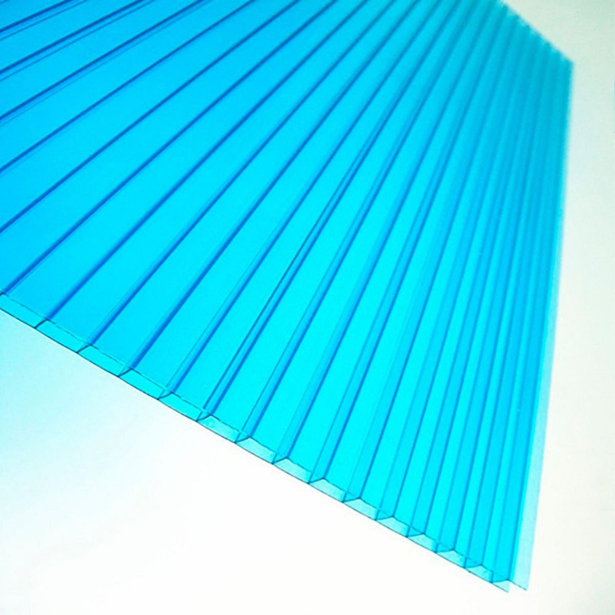 POLYARQ - Techo de Policarbonato Alveolar Turquesa 2.10m x 5.80m x 6mm Polygal