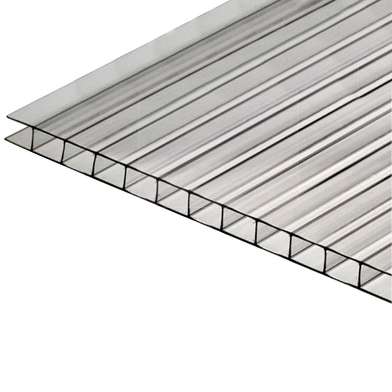 POLYARQ - Techo de Policarbonato Alveolar Clear 2.10m x 11.80m x 10mm Polygal