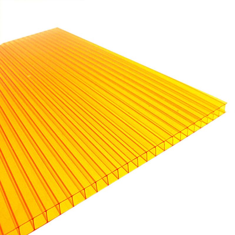 POLYARQ - Techo de Policarbonato Alveolar Amarillo 1.05m x 2.90m x 6mm Polygal