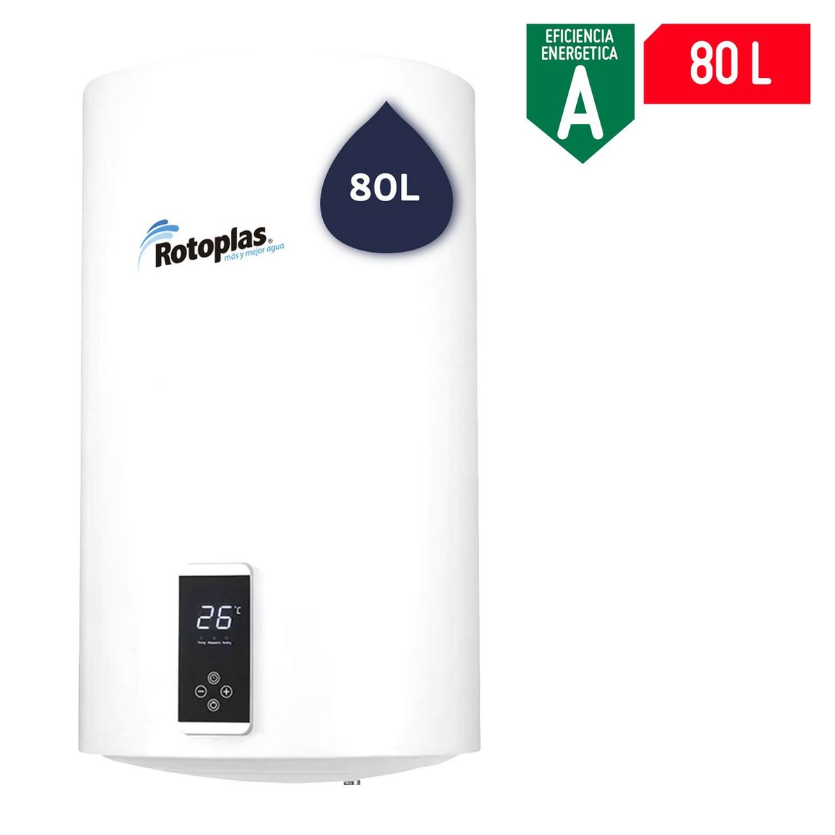 ROTOPLAS - Terma Eléctrica Rotoplas Digiterma 80L