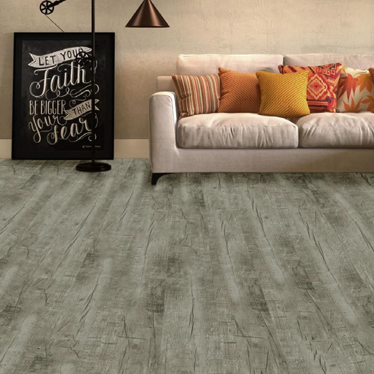 DECOKASA - Piso PVC Autoadhesivo Envejecido 1.6mm 91.4x15.2 cm 5m2