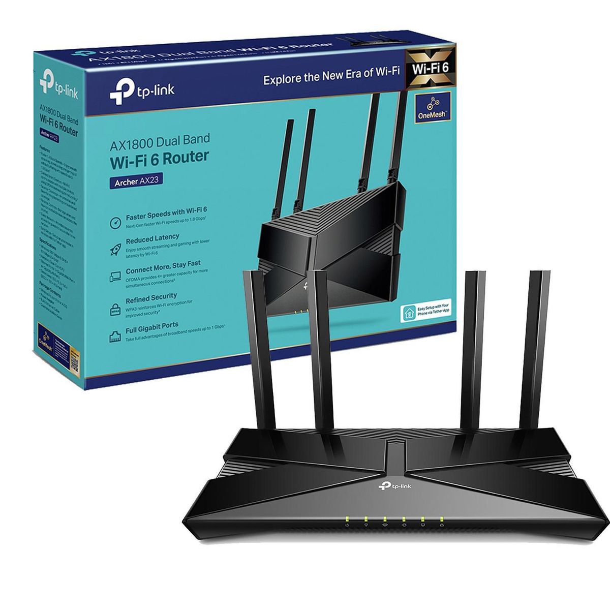 TP LINK - Archer AX23 Wi-Fi 6 Router Dual Band AX1800