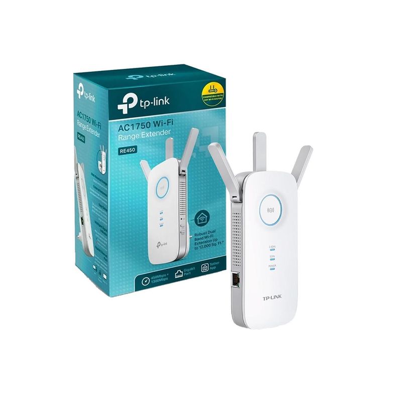 TP LINK - Extensor de Rango RE450 Wi-Fi AC1750 Doble Banda