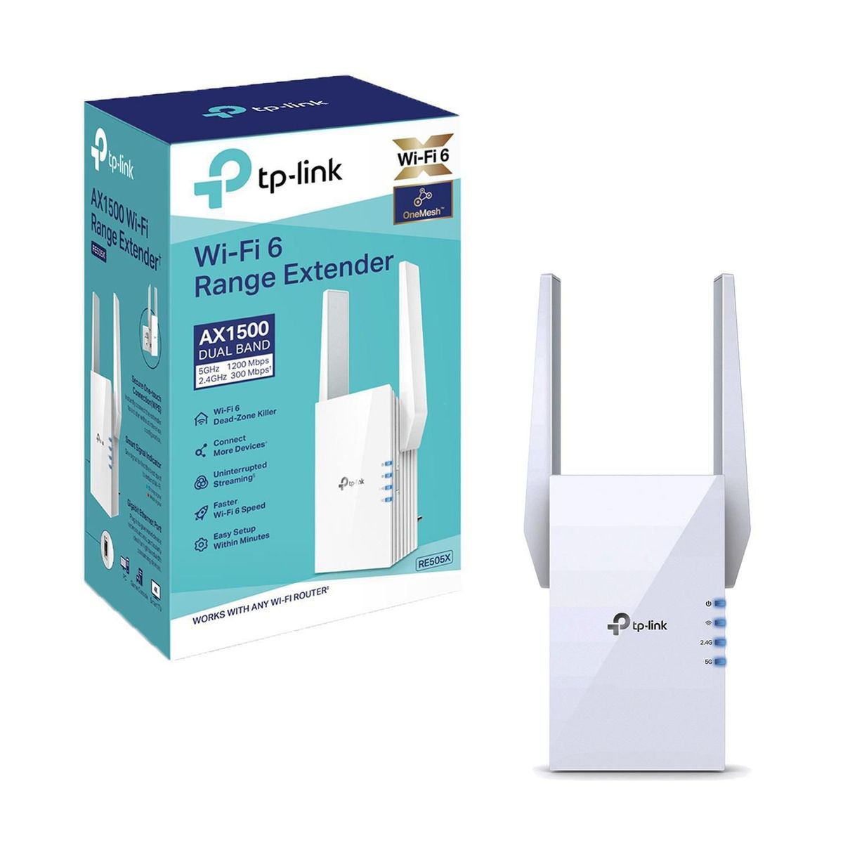 TP LINK - RE505X Nuevo Extensor de Red Wi-Fi AX1500