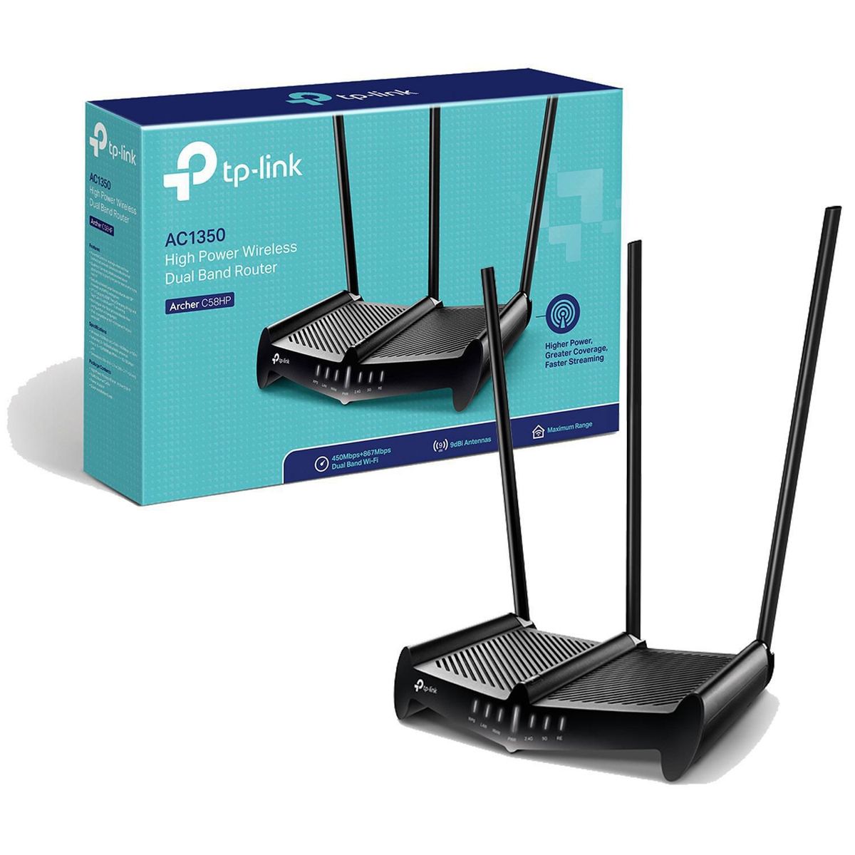 TP LINK - TP-LINK Router Inalámbrico Doble Banda Rompemuros AC1350 Archer C58HP