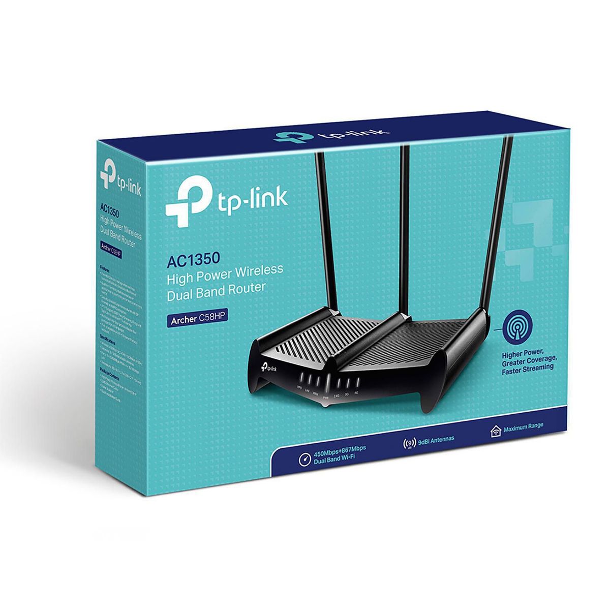 TP LINK - TP-LINK Router Inalámbrico Doble Banda Rompemuros AC1350 Archer C58HP