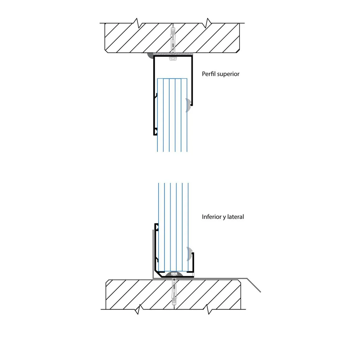 POLYARQ - Sistema Polywall: Perfil Superior 30Mm X 6.00 M (Pasup3040X)Para Fachada De Policarbonato