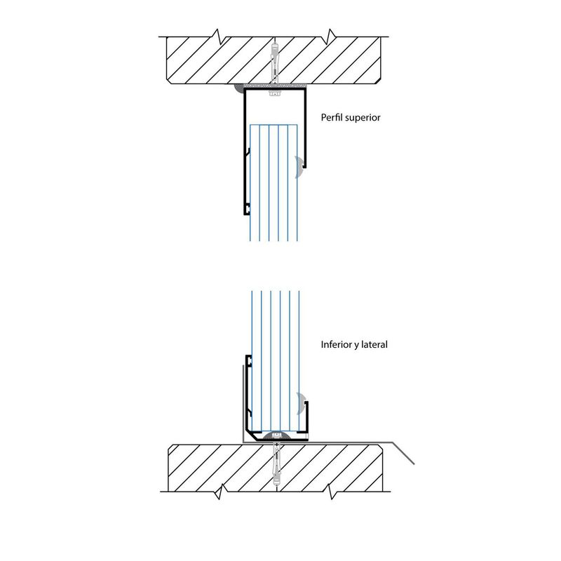 POLYARQ - Sistema Polywall: Perfil Superior 30Mm X 6.00 M (Pasup3040X)Para Fachada De Policarbonato