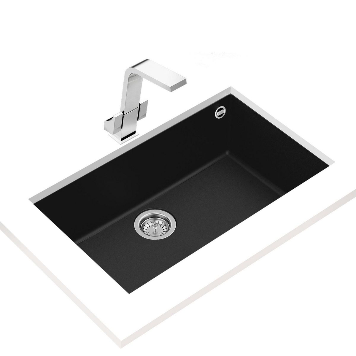 TEKA - Lavaplatos bajo encimera de granito de una cubeta en 80 cm