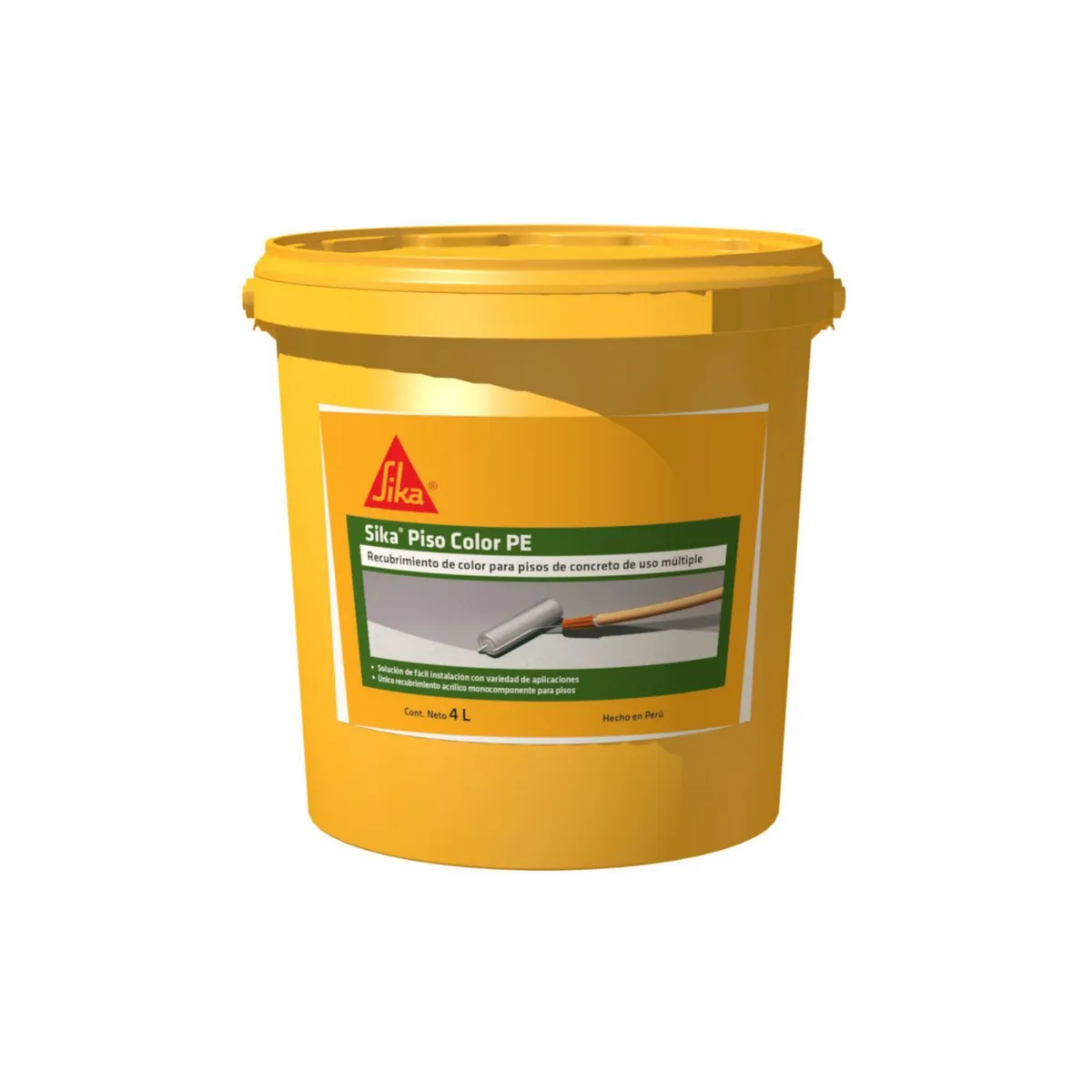 SIKA - Sika Piso Color Gris | Pintura acrílica para pisos industriales y domésticos 4 L