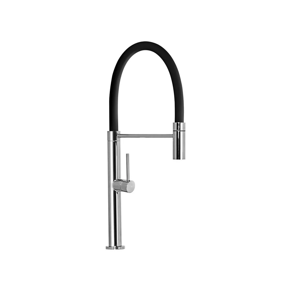 VAINSA - Monomando Cocina Flexible Silver/Black
