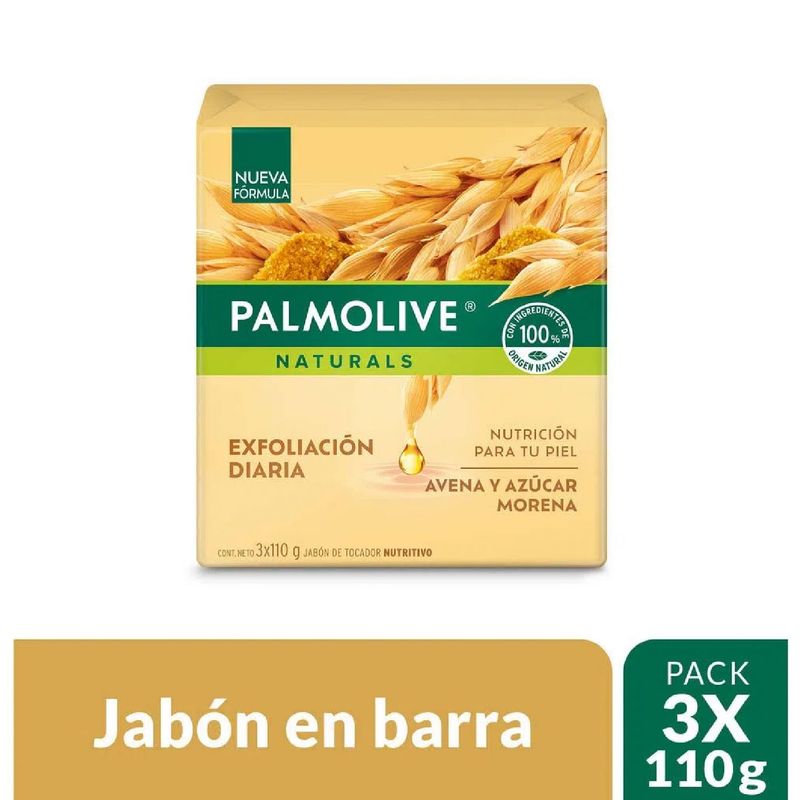 PALMOLIVE - Jabon Avena Y Azucar Pack X3 Palmolive 110G