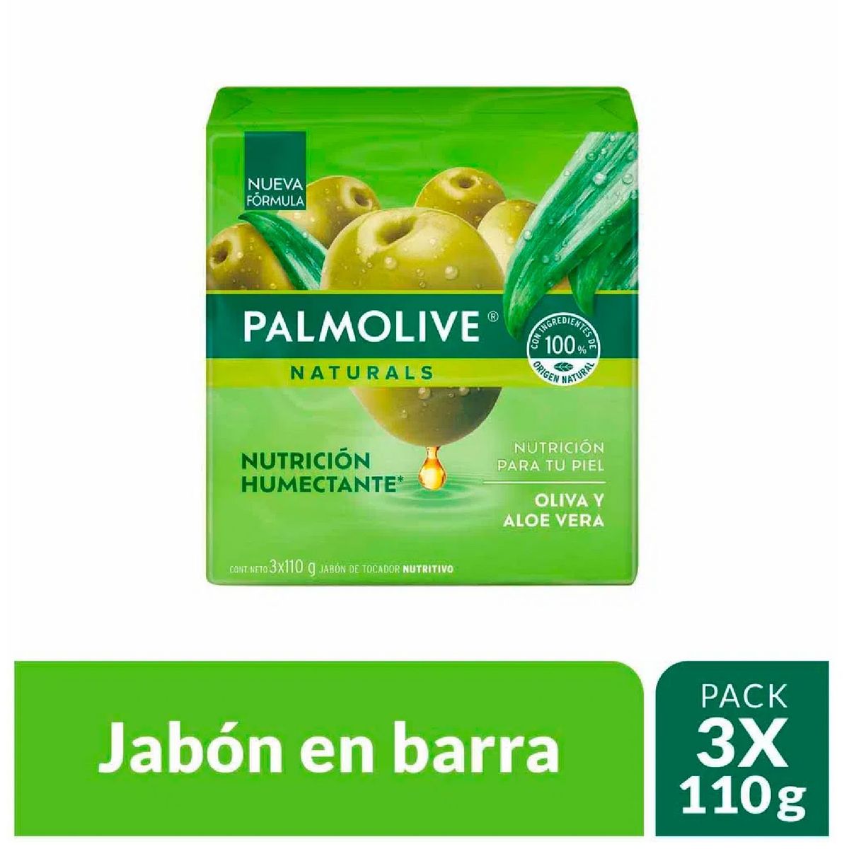 PALMOLIVE - Jabon Aloe Y Oliva Pack X3 Palmolive 110G