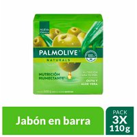 Jabon Aloe Y Oliva Pack X3 Palmolive 110G