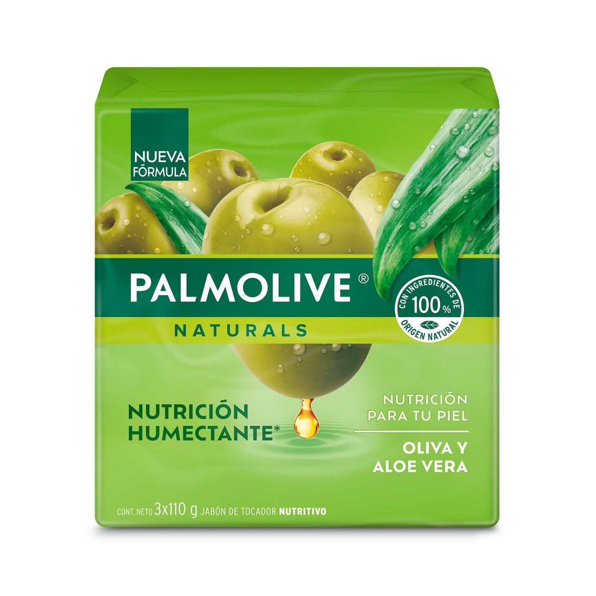 PALMOLIVE - Jabon Aloe Y Oliva Pack X3 Palmolive 110G