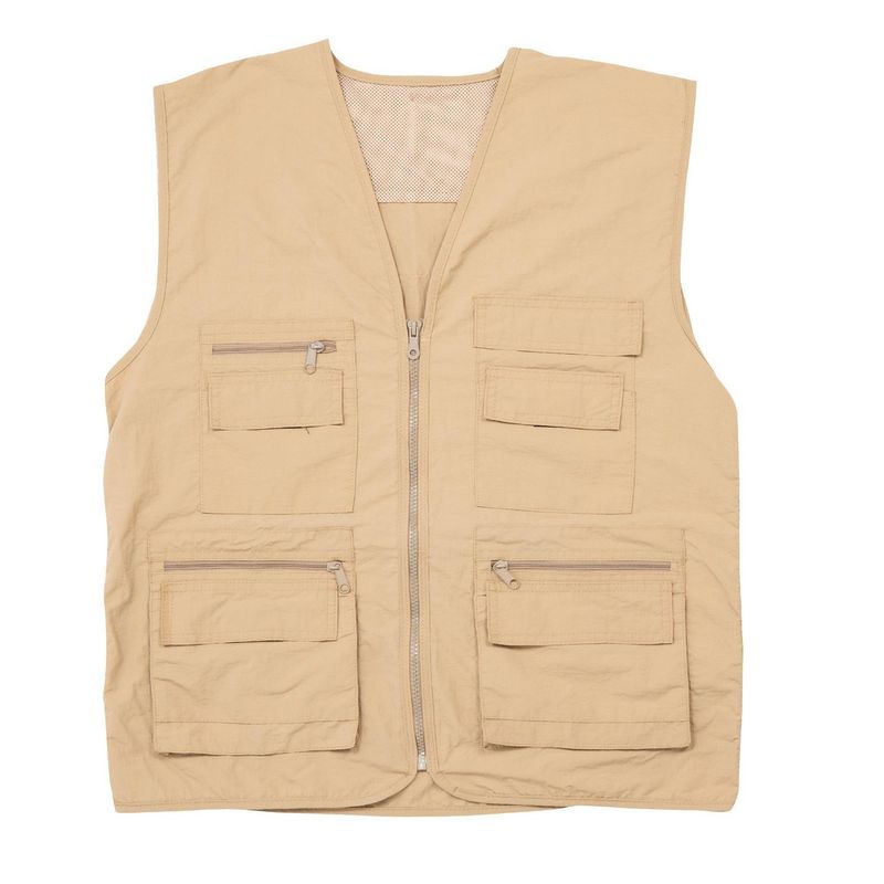 S/M - Chaleco Multibolsillo Taslam Beige